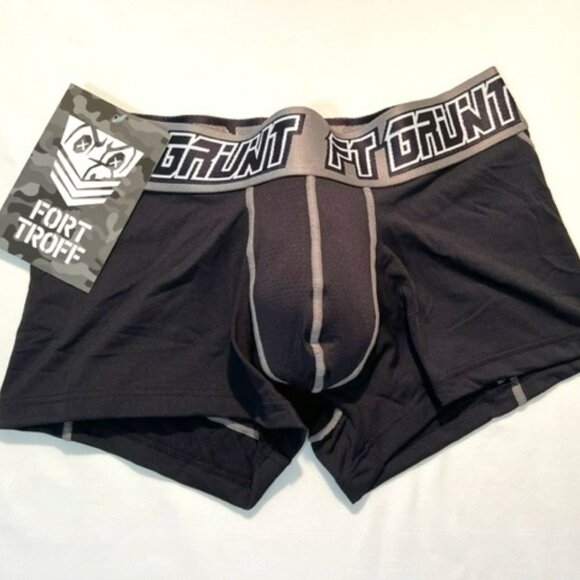 FORT TROFF Size XXL Grunt Corp Mesh Boxer Brief/Trunks - Black/Gray/White… - Picture 11 of 14